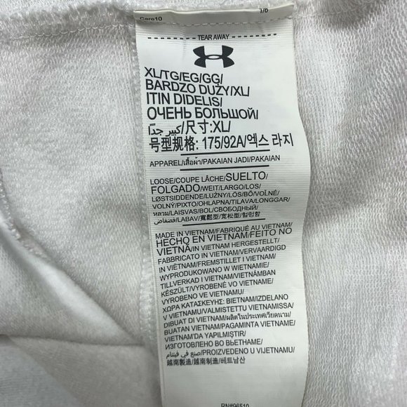 UNDER ARMOUR  Cowl Neck Cropped Hoodie White XL - Picture 6 of 8